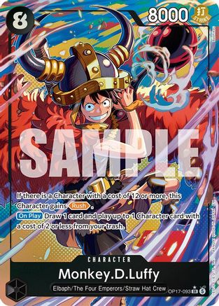 Monkey.D.Luffy (Alternate Art) - OP17-093 - The World's Strongest Warriors Foil