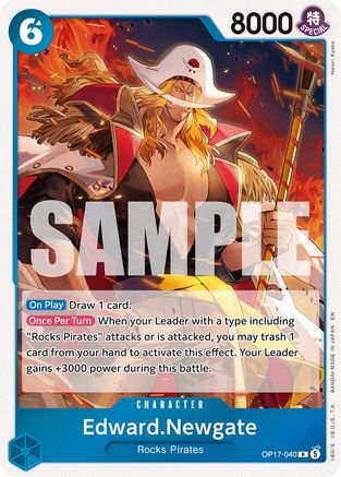 Edward.Newgate - OP17-040 - The World's Strongest Warriors Foil