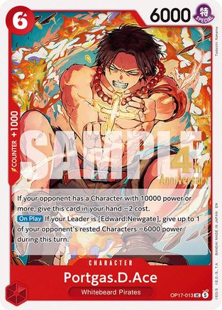 Portgas.D.Ace - OP17-013 - The World's Strongest Warriors Release Event Cards