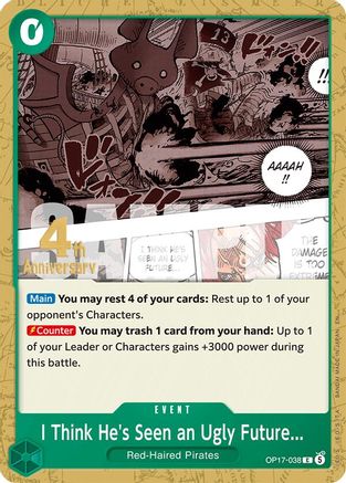 I Think He's Seen an Ugly Future... - OP17-038 - The World's Strongest Warriors Release Event Cards