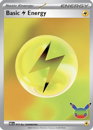 Basic Lightning Energy (30th Celebration) - 12 - MEE Mega Evolution Energies Holofoil