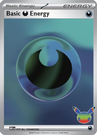 Basic Darkness Energy (30th Celebration) - 15 - MEE Mega Evolution Energies Holofoil