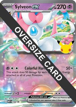 Sylveon EX (30th Celebration) - 100 - Jumbo Cards