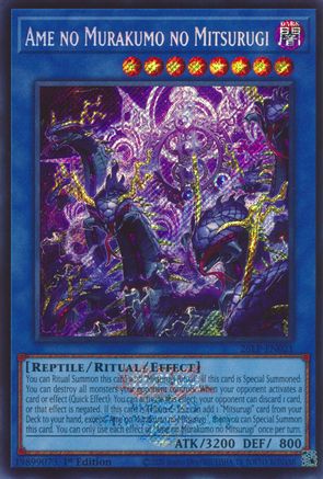 Ame no Murakumo no Mitsurugi (Emblazoned Secret Rare) - 26LP-EN021 - Limited Pack World Championship 2026 1st Edition
