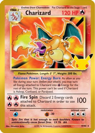 Charizard - 4/102 - ME 30th Celebration Classic Collection Holofoil