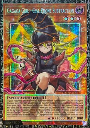 Gagaga Girl - Cell Phone Subtraction (GMR) - MAMO-EN012 - Magnificent Monsters 1st Edition