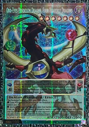 Odd-Eyes Pendulum Dragon, Four Heavenly Dragons (GMR) - MAMO-EN013 - Magnificent Monsters 1st Edition