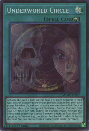 Underworld Circle (Secret Rare) - MAMO-EN021 - Magnificent Monsters 1st Edition