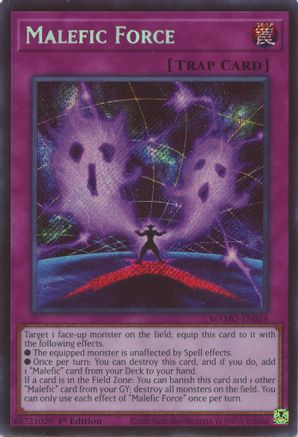 Malefic Force (Secret Rare) - MAMO-EN024 - Magnificent Monsters 1st Edition