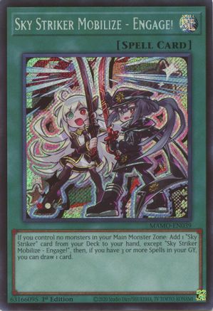 Sky Striker Mobilize - Engage! (Secret Rare) - MAMO-EN039 - Magnificent Monsters 1st Edition