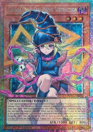 Gagaga Girl - Cell Phone Subtraction (Starlight Rare) (Extended Art) - MAMO-EN012 - Magnificent Monsters 1st Edition