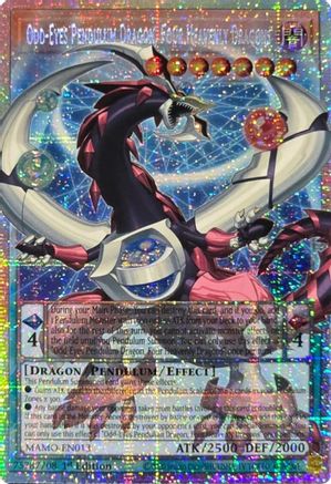 Odd-Eyes Pendulum Dragon, Four Heavenly Dragons (Starlight Rare) (Extended Art) - MAMO-EN013 - Magnificent Monsters 1st Edition
