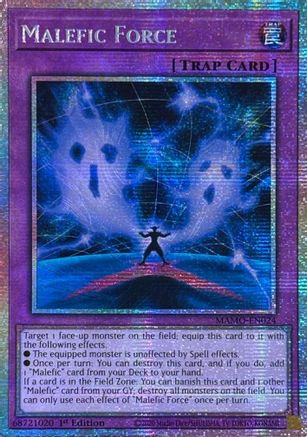 Malefic Force (Starlight Rare) - MAMO-EN024 - Magnificent Monsters 1st Edition