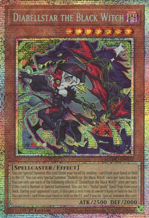 Diabellstar the Black Witch (Starlight Rare) - MAMO-EN032 - Magnificent Monsters 1st Edition