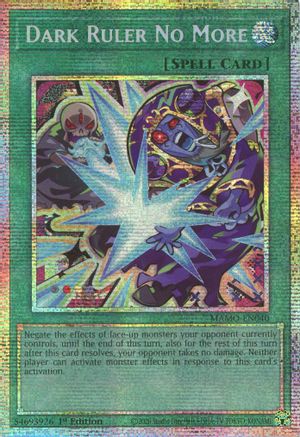Dark Ruler No More (Starlight Rare) - MAMO-EN040 - Magnificent Monsters 1st Edition