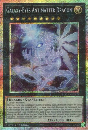 Galaxy-Eyes Antimatter Dragon (Starlight Rare) - MAMO-EN124 - Magnificent Monsters 1st Edition