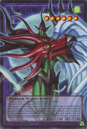 Favorite HERO Flame Wingman (Extended Art) - MAMO-EN005 - Magnificent Monsters 1st Edition