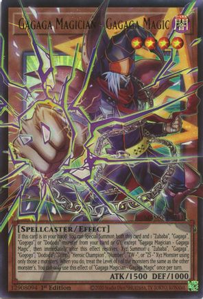 Gagaga Magician - Gagaga Magic (Extended Art) - MAMO-EN011 - Magnificent Monsters 1st Edition