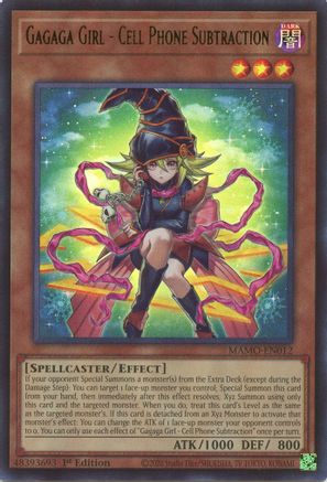 Gagaga Girl - Cell Phone Subtraction - MAMO-EN012 - Magnificent Monsters 1st Edition