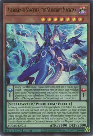Astrograph Sorcerer, the Starfrost Magician - MAMO-EN015 - Magnificent Monsters 1st Edition