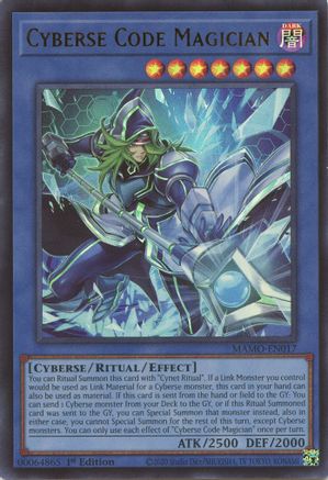 Cyberse Code Magician - MAMO-EN017 - Magnificent Monsters 1st Edition