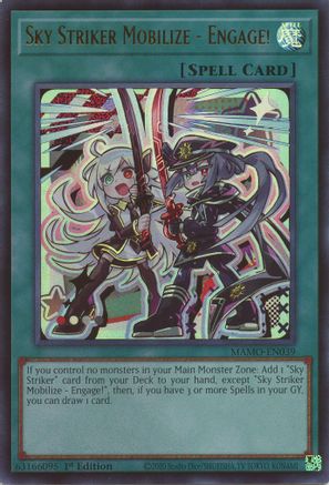 Sky Striker Mobilize - Engage! - MAMO-EN039 - Magnificent Monsters 1st Edition