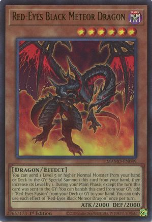 Red-Eyes Black Meteor Dragon - MAMO-EN049 - Magnificent Monsters 1st Edition