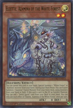 Elzette, Azamina of the White Forest - MAMO-EN054 - Magnificent Monsters 1st Edition