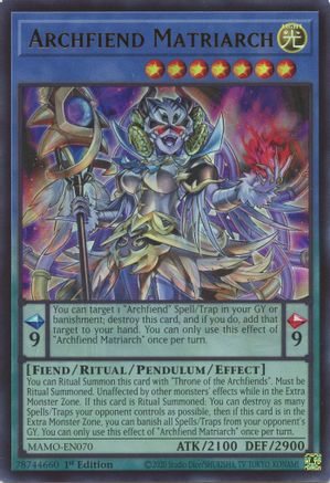 Archfiend Matriarch - MAMO-EN070 - Magnificent Monsters 1st Edition