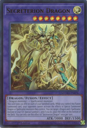 Secreterion Dragon - MAMO-EN078 - Magnificent Monsters 1st Edition
