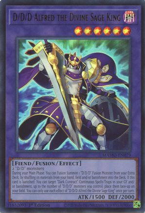 D/D/D Alfred the Divine Sage King - MAMO-EN079 - Magnificent Monsters 1st Edition