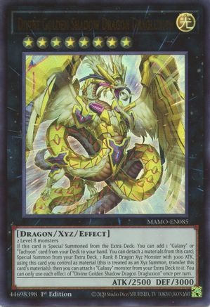 Divine Golden Shadow Dragon Dragluxion - MAMO-EN085 - Magnificent Monsters 1st Edition
