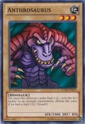 Anthrosaurus - LCJW-EN016 - Legendary Collection 4: Joey's World 1st Edition