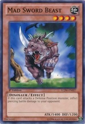 Mad Sword Beast (LCJW-EN027) - Legendary Collection 4: Joey's World 1st Edition