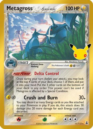 Metagross (Delta Species) - 011/113 - ME 30th Celebration Classic Collection Holofoil
