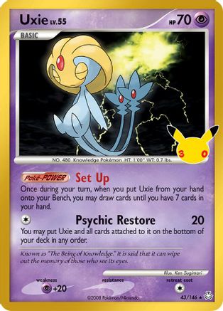 Uxie - 043/146 - ME 30th Celebration Classic Collection Holofoil