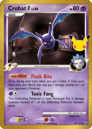 Crobat G - 047/127 - ME 30th Celebration Classic Collection Holofoil