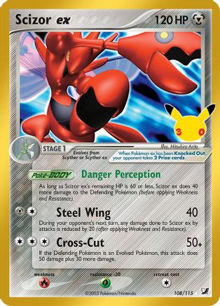 Scizor EX - 108/115 - ME 30th Celebration Classic Collection Holofoil