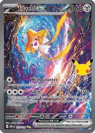 Jirachi EX - 155/128 - ME 30th Celebration Holofoil