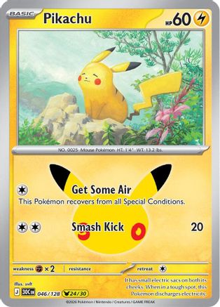Pikachu - 046/128 - ME 30th Celebration Holofoil