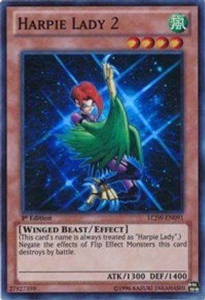 Harpie Lady 2 (LCJW-EN091) - Legendary Collection 4: Joey's World 1st Edition