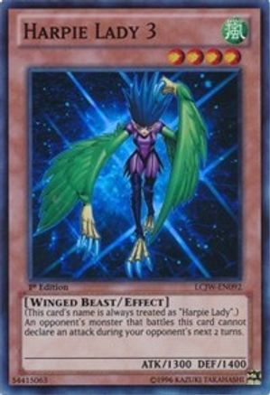 Harpie Lady 3 (LCJW-EN092) - Legendary Collection 4: Joey's World 1st Edition