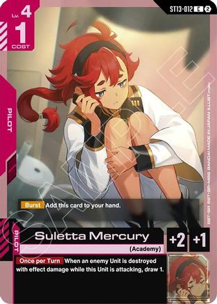 Suletta Mercury (ST13-012) - Starter Deck 13 Silent Barrage