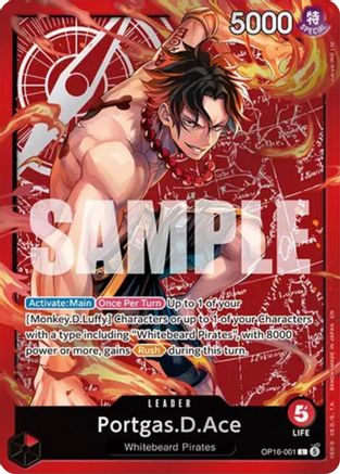 Portgas.D.Ace (Ace Deck) - OP16-001 - Set Sail Deck Set Foil