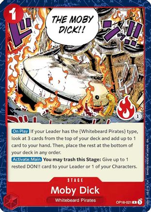 Moby Dick (Ace Deck) - OP16-021 - Set Sail Deck Set