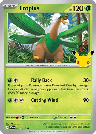 Tropius 5 - ME 30th Celebration Holofoil