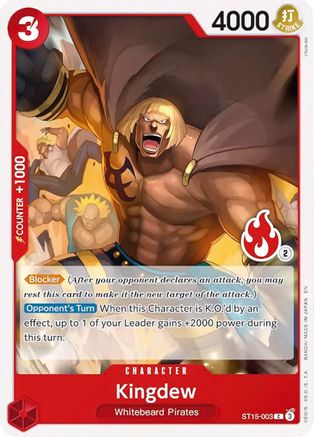 Kingdew (Ace Deck) - ST15-003 - Set Sail Deck Set