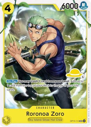 Roronoa Zoro (Luffy Deck) - OP15-113 - Set Sail Deck Set