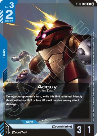 Acguy (ST11-ST14 Release Event) (ST11-002) - Gundam Promotional Cards Holofoil