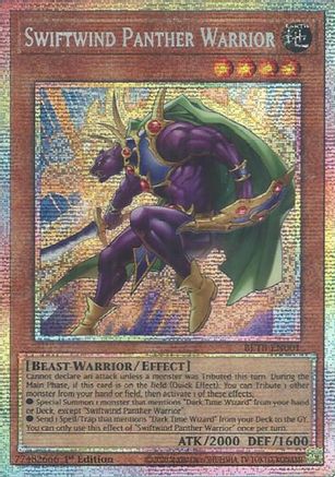 Swiftwind Panther Warrior (Starlight Rare) - BETB-EN001 - Beyond the Brave 1st Edition